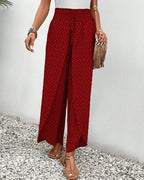 Lizzy | Hose mit weitem Bein und Geometrie-Druck