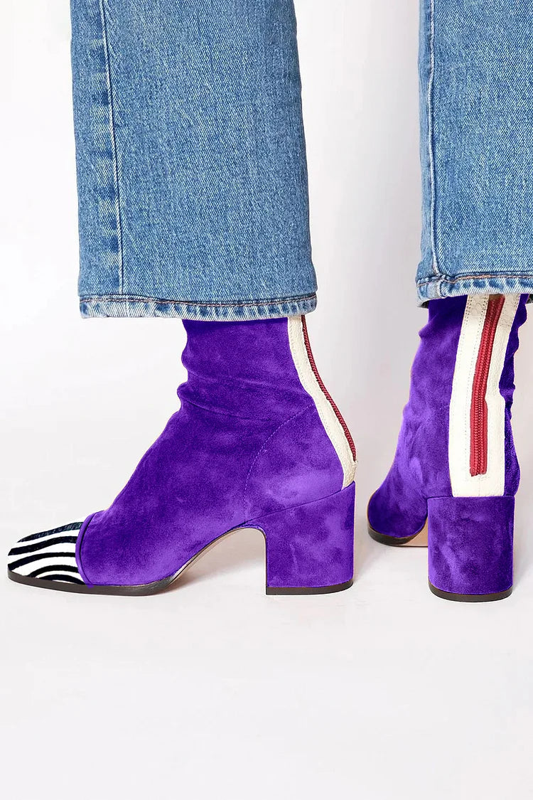 Aurélie | Auffällige Print-Stiefeletten