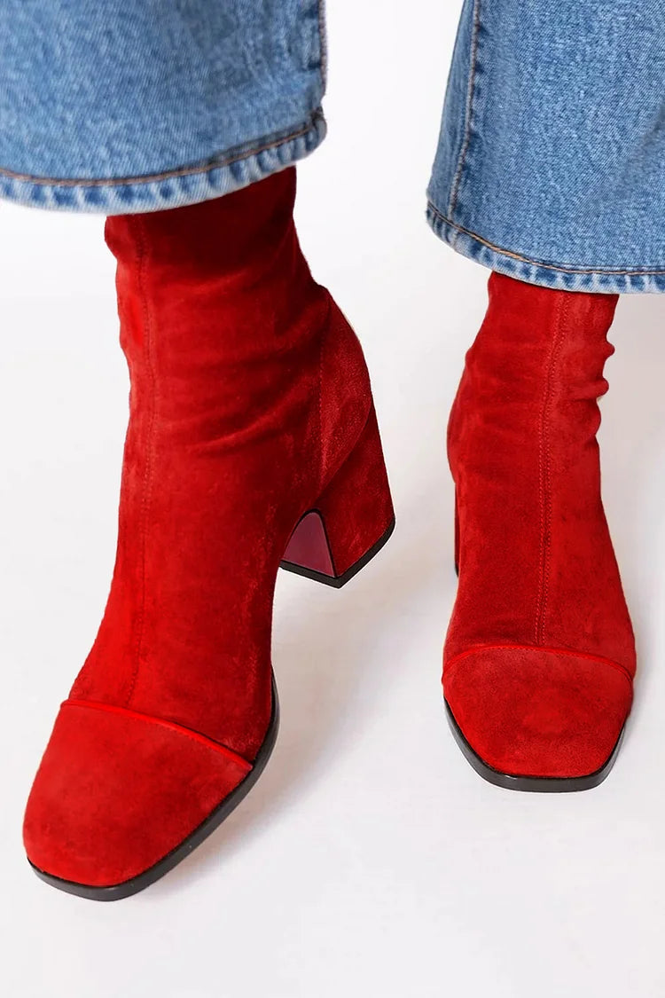 Marie | Auffällige Farb-Stiefeletten
