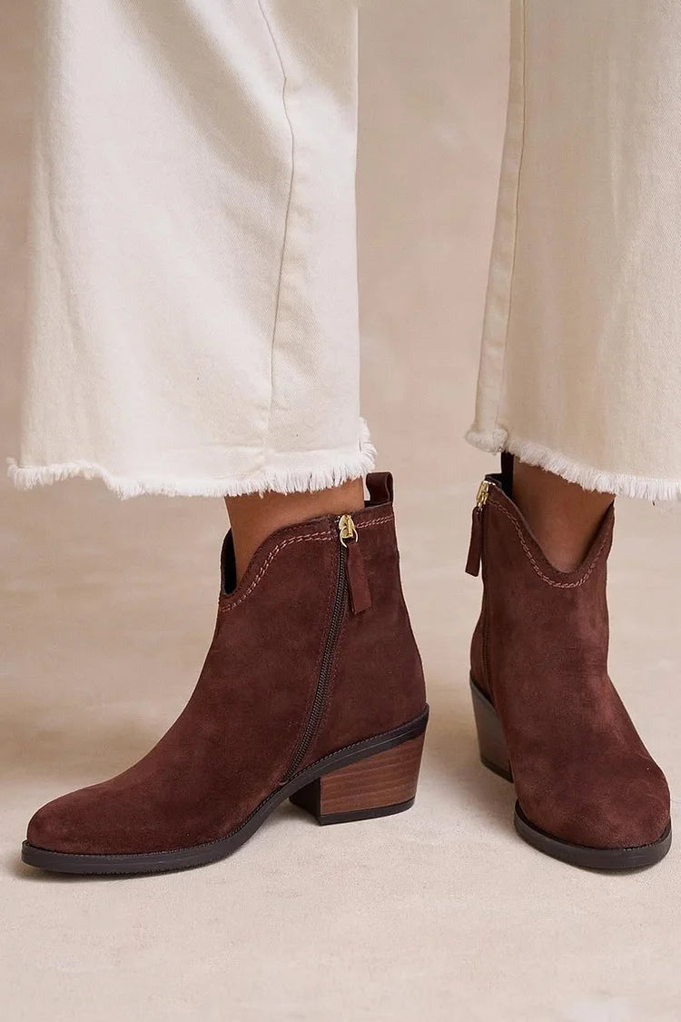 Céline | Elegante Wildleder-Stiefeletten
