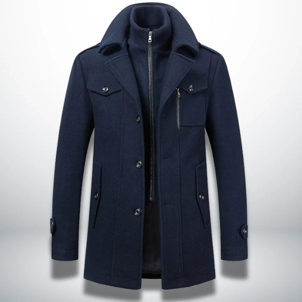 Nordelle | Luxuriöser Doppelkragen-Trenchcoat für Herren