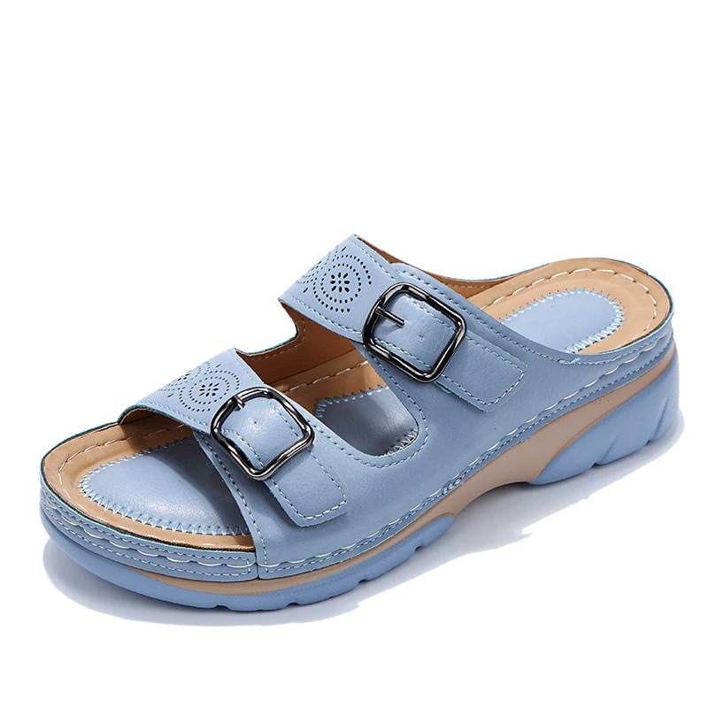 Saar I Sandalen Lovas für Fersensporn, breite Füße und Arthrose