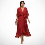 Sfumato | Abito in Chiffon con Scollo a V