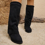 Noémie | Hohe Wildlederstiefel