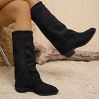 Noémie | Hohe Wildlederstiefel