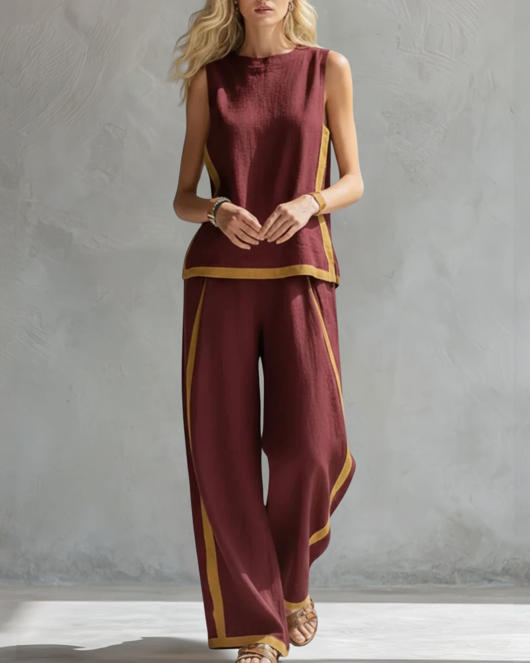 Soraya | Elegantes Set mit weitem Bein und lockerer Passform