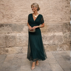 Lydia | Off-Shoulder Maxi-Kleid