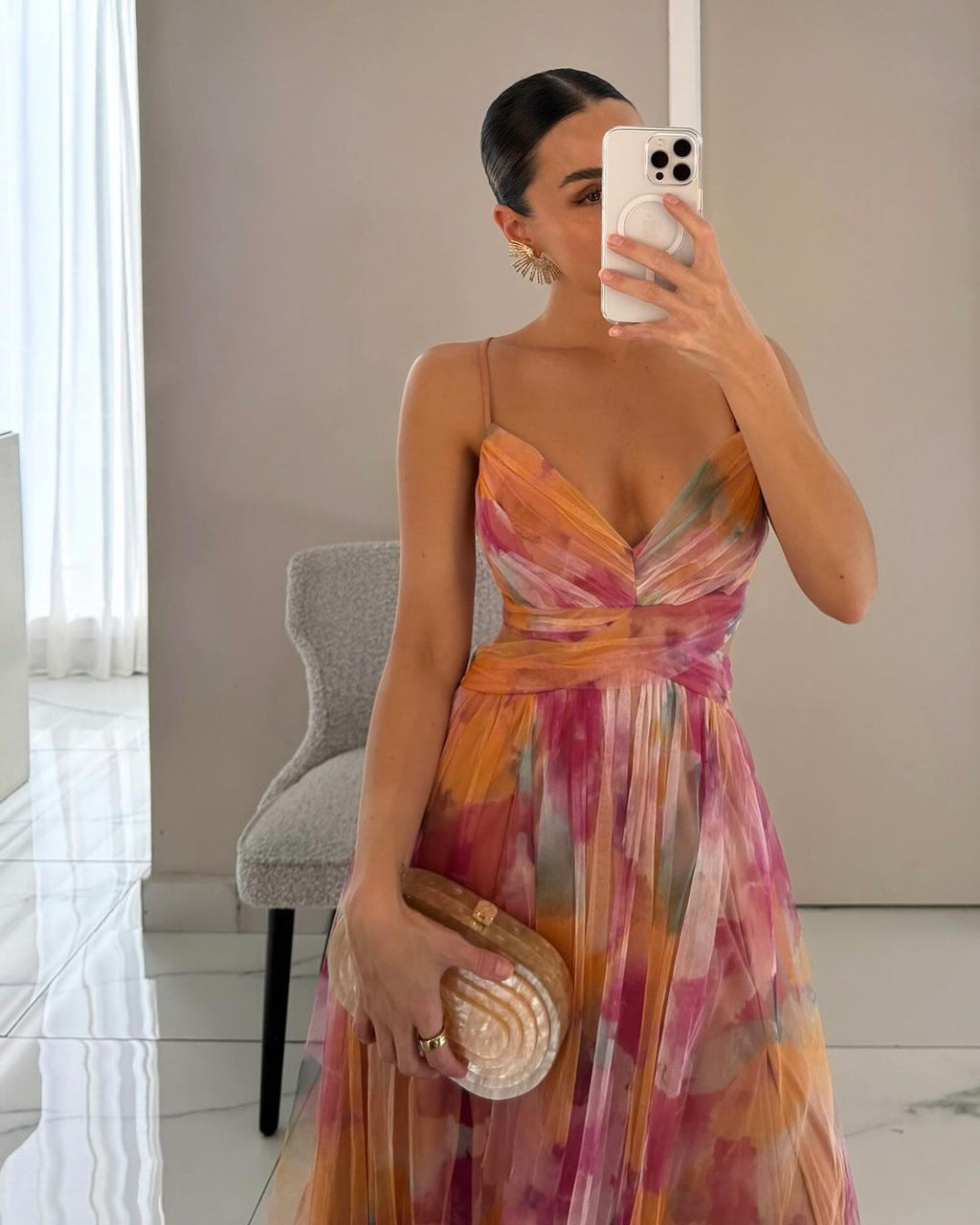 Suzanne | Bezauberndes Maxikleid mit Blumenmuster