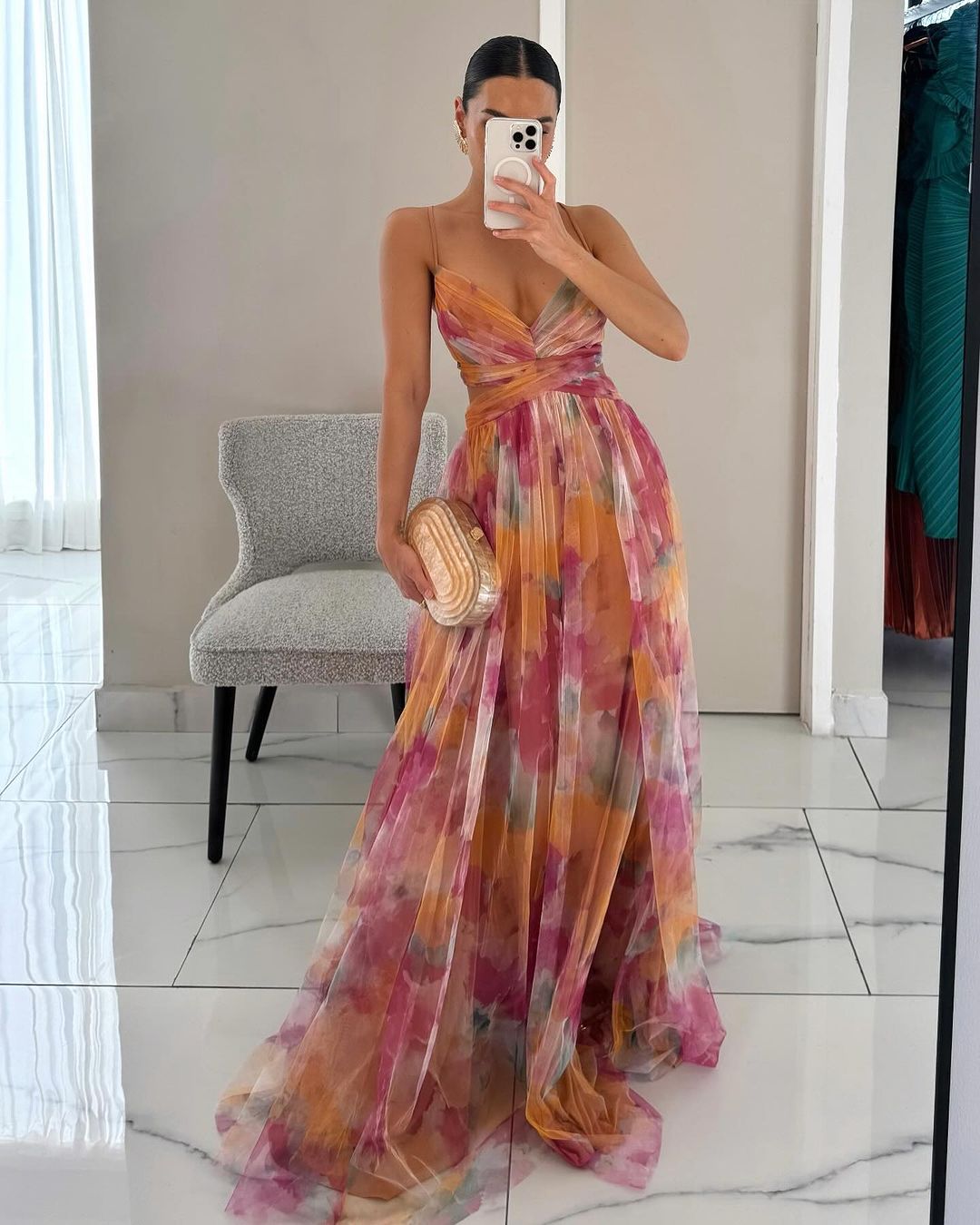 Suzanne | Bezauberndes Maxikleid mit Blumenmuster