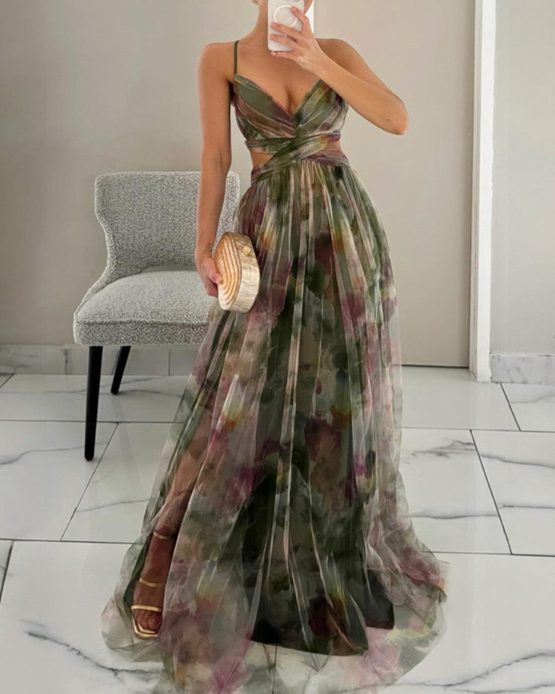 Suzanne | Bezauberndes Maxikleid mit Blumenmuster