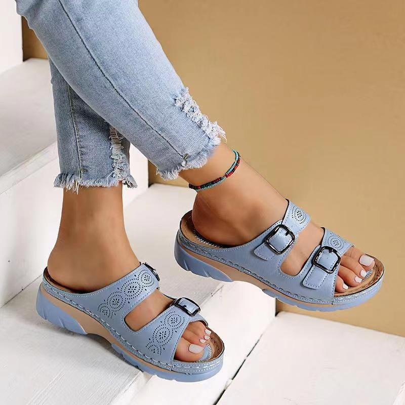 Saar I Sandalen Lovas für Fersensporn, breite Füße und Arthrose