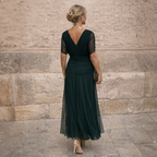 Lydia | Off-Shoulder Maxi-Kleid