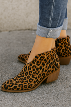 Camille | Stiefeletten mit Leoparden-Print