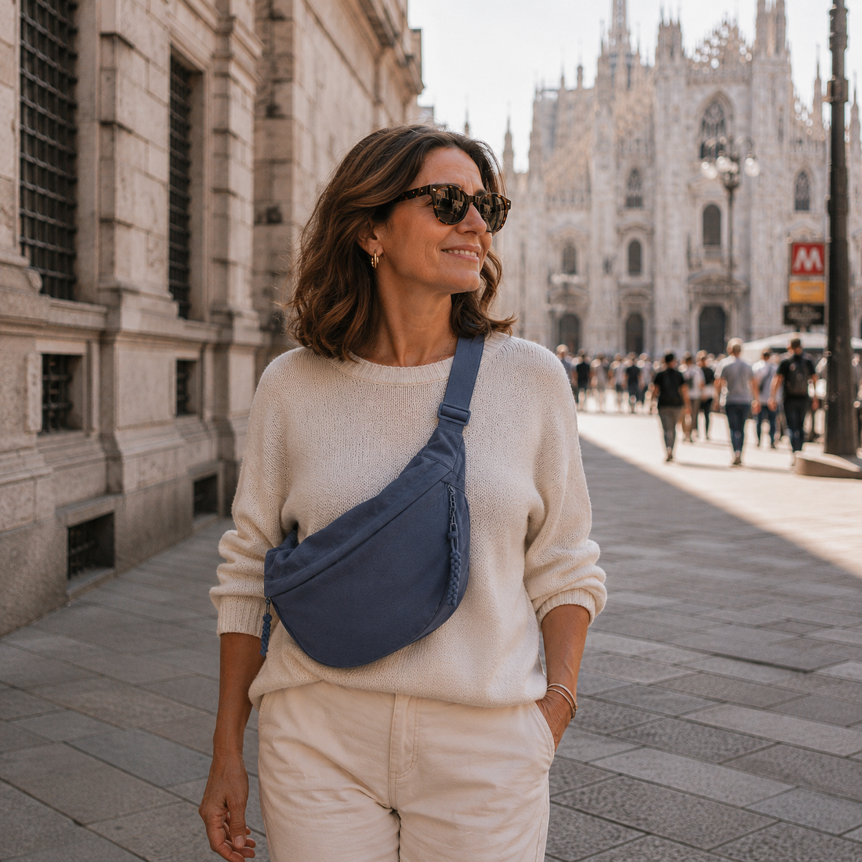 Grazia | Schultertasche Blau