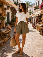 Greta | Weite Leinenhose