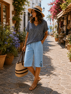 Fenja | Bequeme Bermuda mit Details