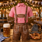 Ludwig | Herren Trachten-Set mit Lederhosen & Karo-Hemd