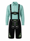 Sepp | Herren Trachten-Set mit Lederhosen & Karo-Hemd