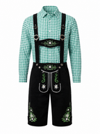 Sepp | Herren Trachten-Set mit Lederhosen & Karo-Hemd
