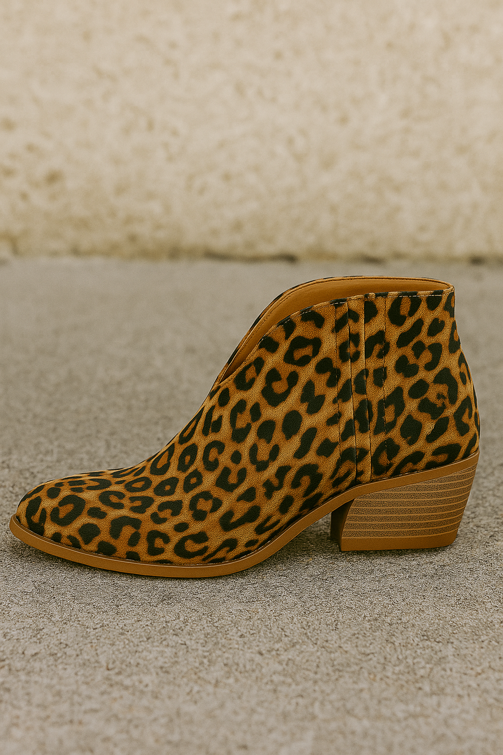 Camille | Stiefeletten mit Leoparden-Print