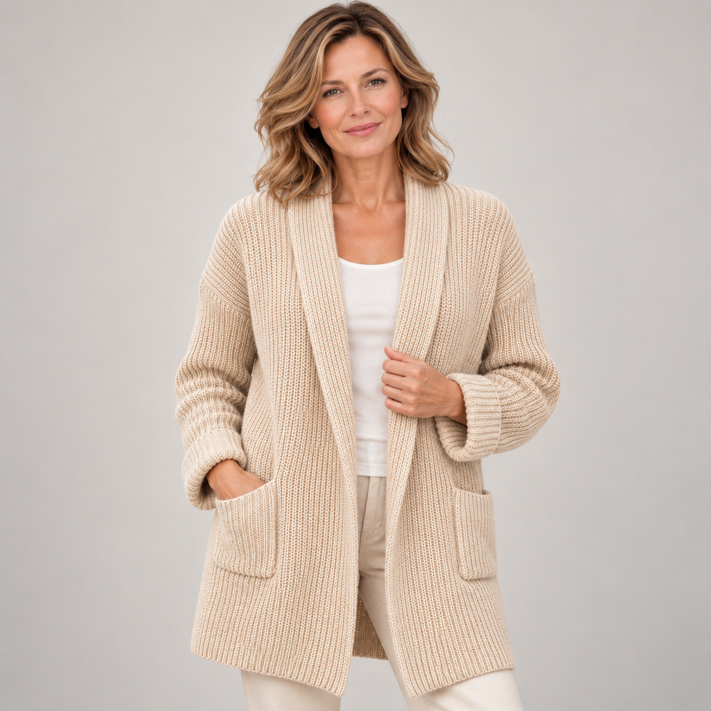 Damen Weiche Strickjacke – Lässig für Herbst und Winter