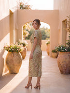 Antonella | Vestito elegante in tessuto leggero e fluido