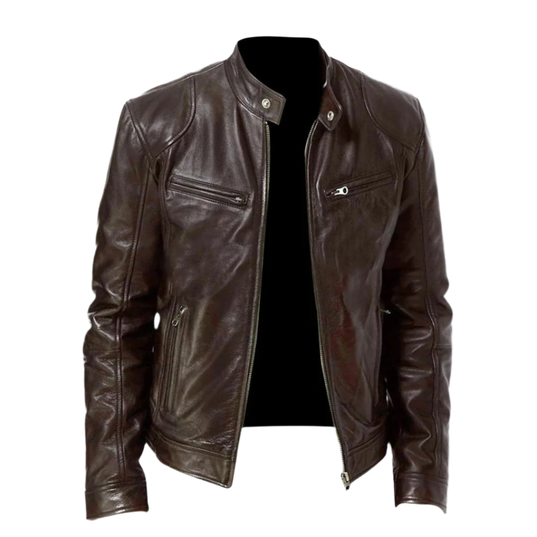 Calvin™ | Veganes Leder Herrenjacke