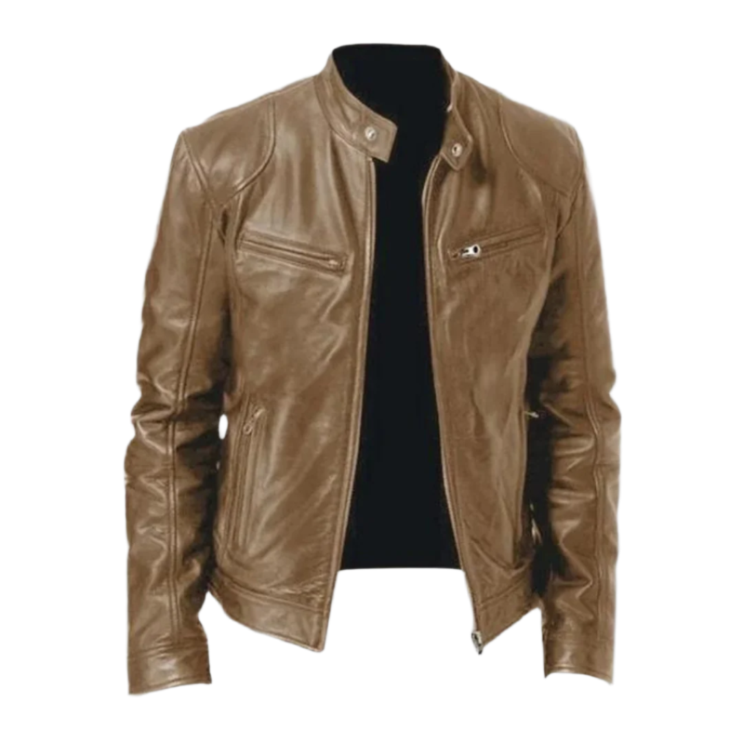 Calvin™ | Veganes Leder Herrenjacke