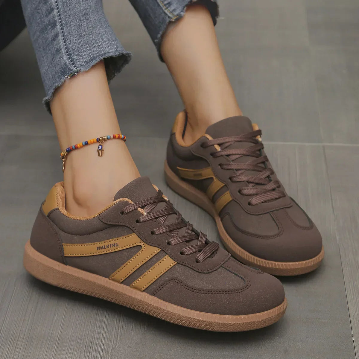 Damen Retro Sneaker – Zeitloser Stil & Hoher Tragekomfort