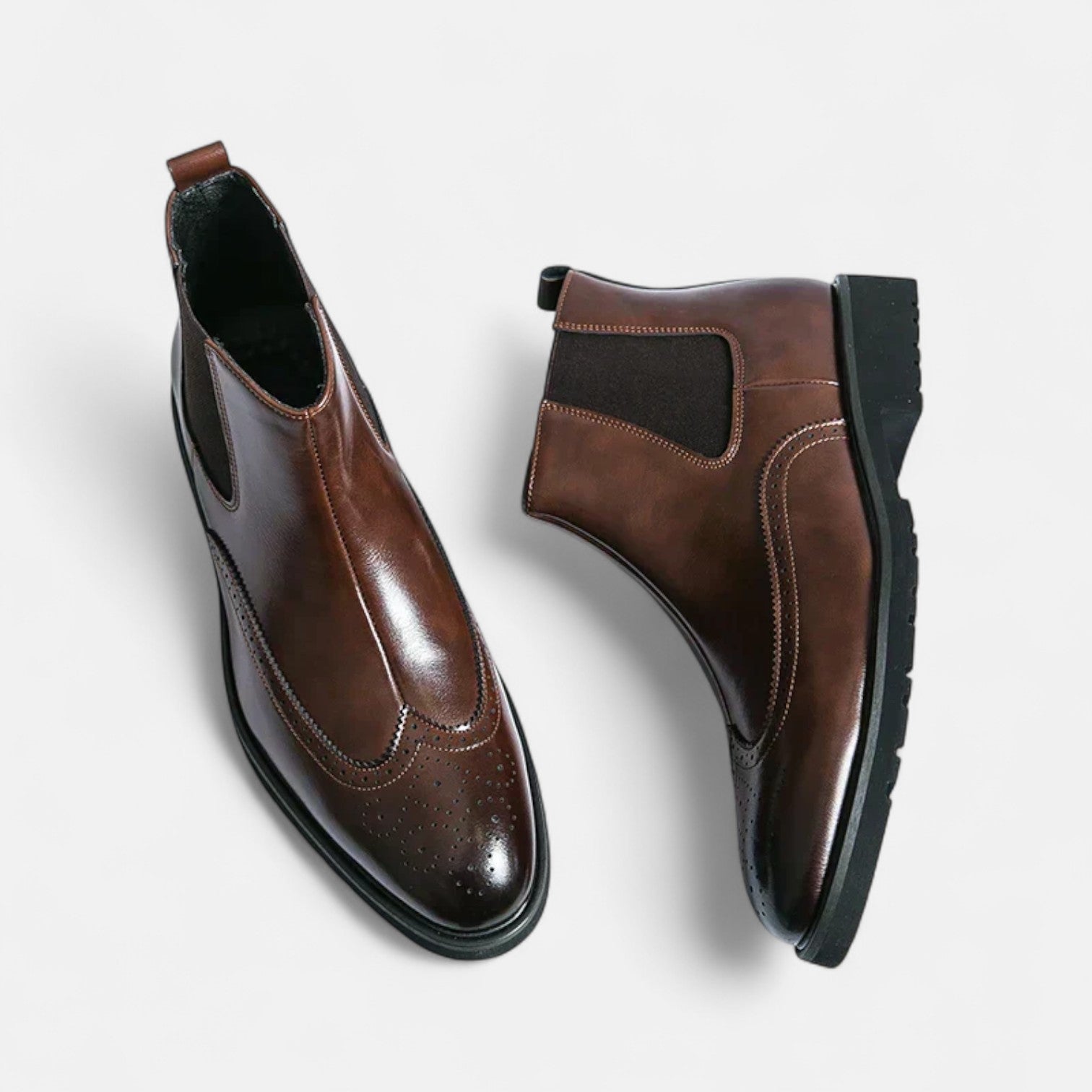 Marzio™ | Elegante Chelsea-Stiefel für Herren aus Kunstleder