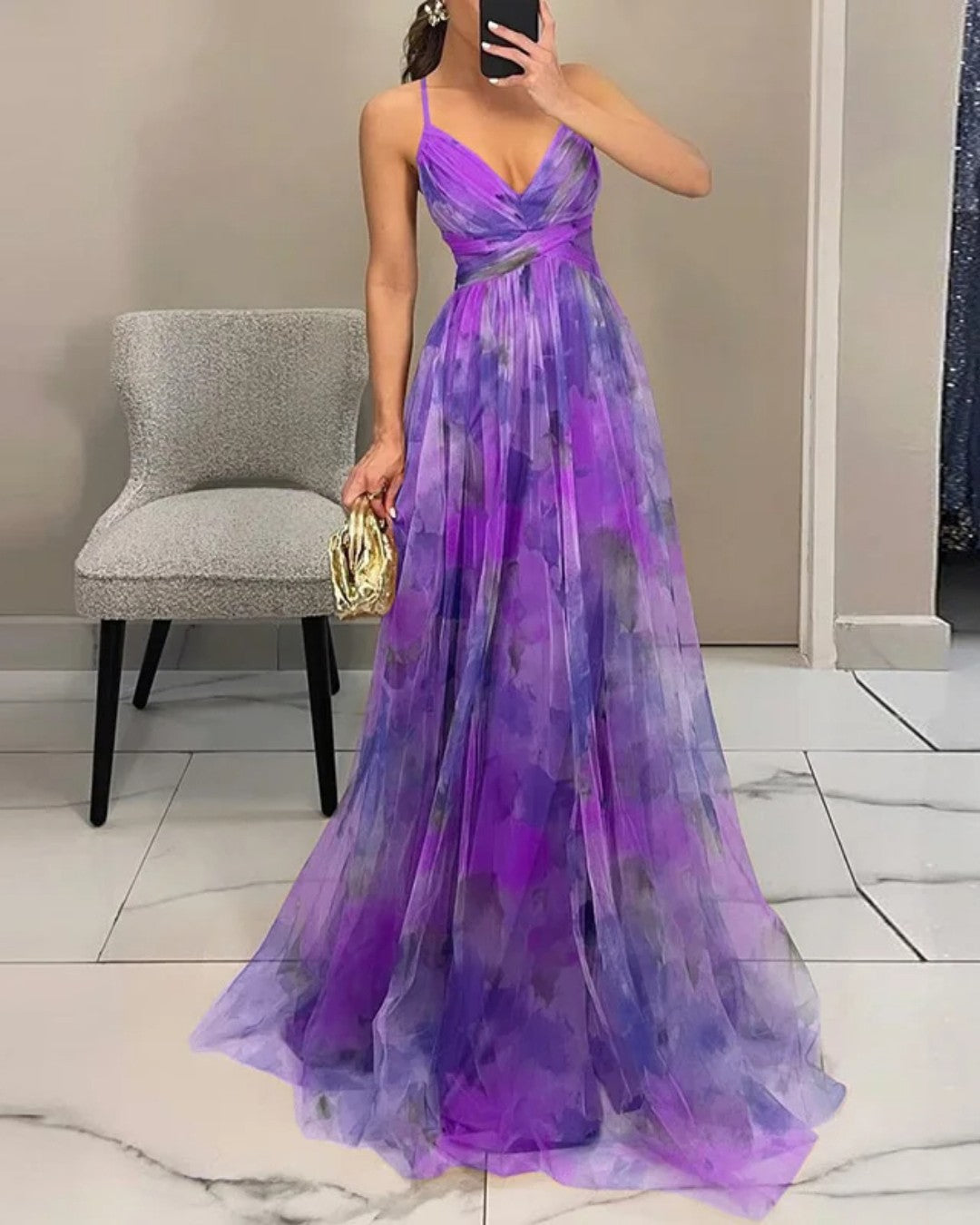 Suzanne | Bezauberndes Maxikleid mit Blumenmuster