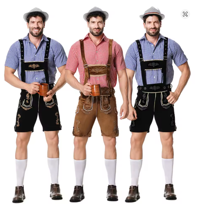 Ludwig | Herren Trachten-Set mit Lederhosen & Karo-Hemd