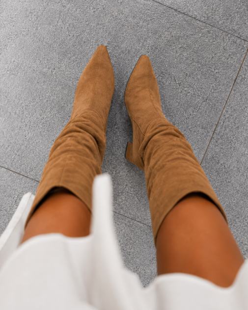 Colette | Hohe Wildlederstiefel