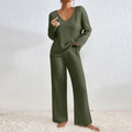 Vivienne | Zweiteiler mit Hose und V-Ausschnitt-Top