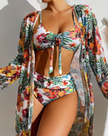 Glenda | Bikini mit floralem Rock