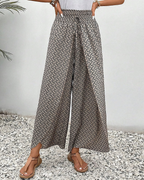 Lizzy | Hose mit weitem Bein und Geometrie-Druck