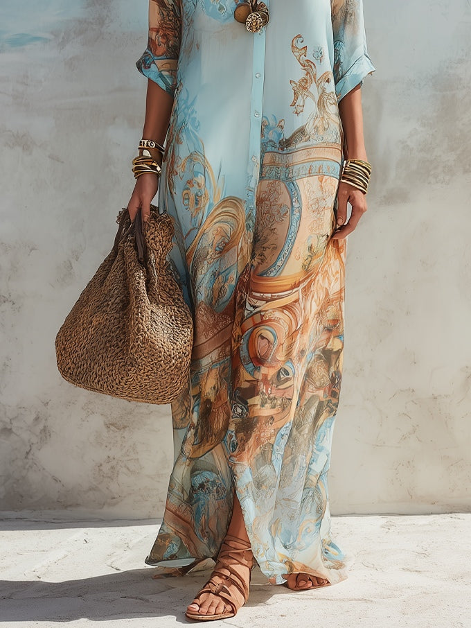 Loisa | Mediterranes Maxikleid