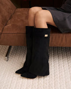 ARIANA | Kniehohe Velourslederstiefel