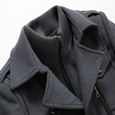 Nordelle | Luxuriöser Doppelkragen-Trenchcoat für Herren