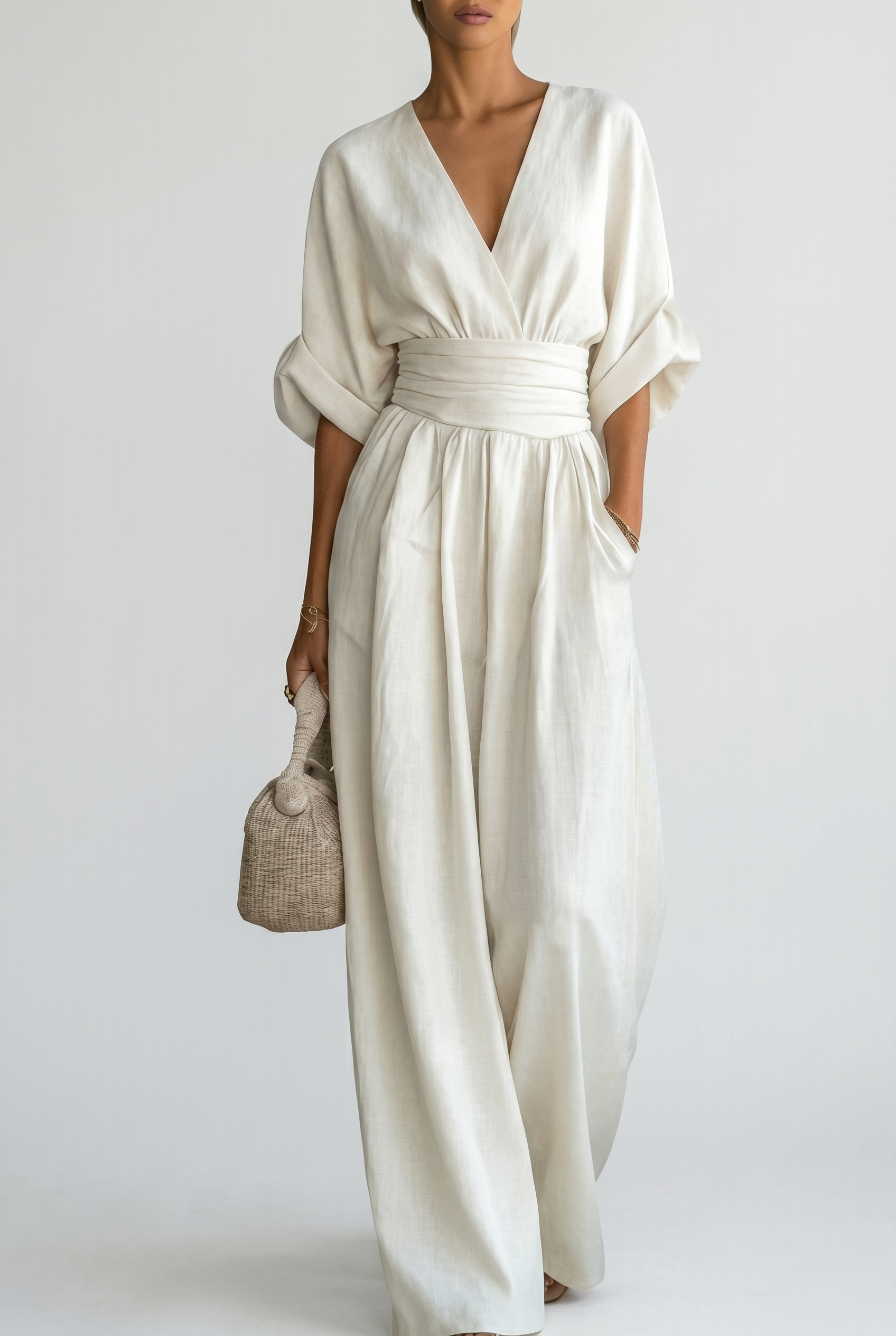 CHESKA | Eleganter Jumpsuit mit fließender Passform
