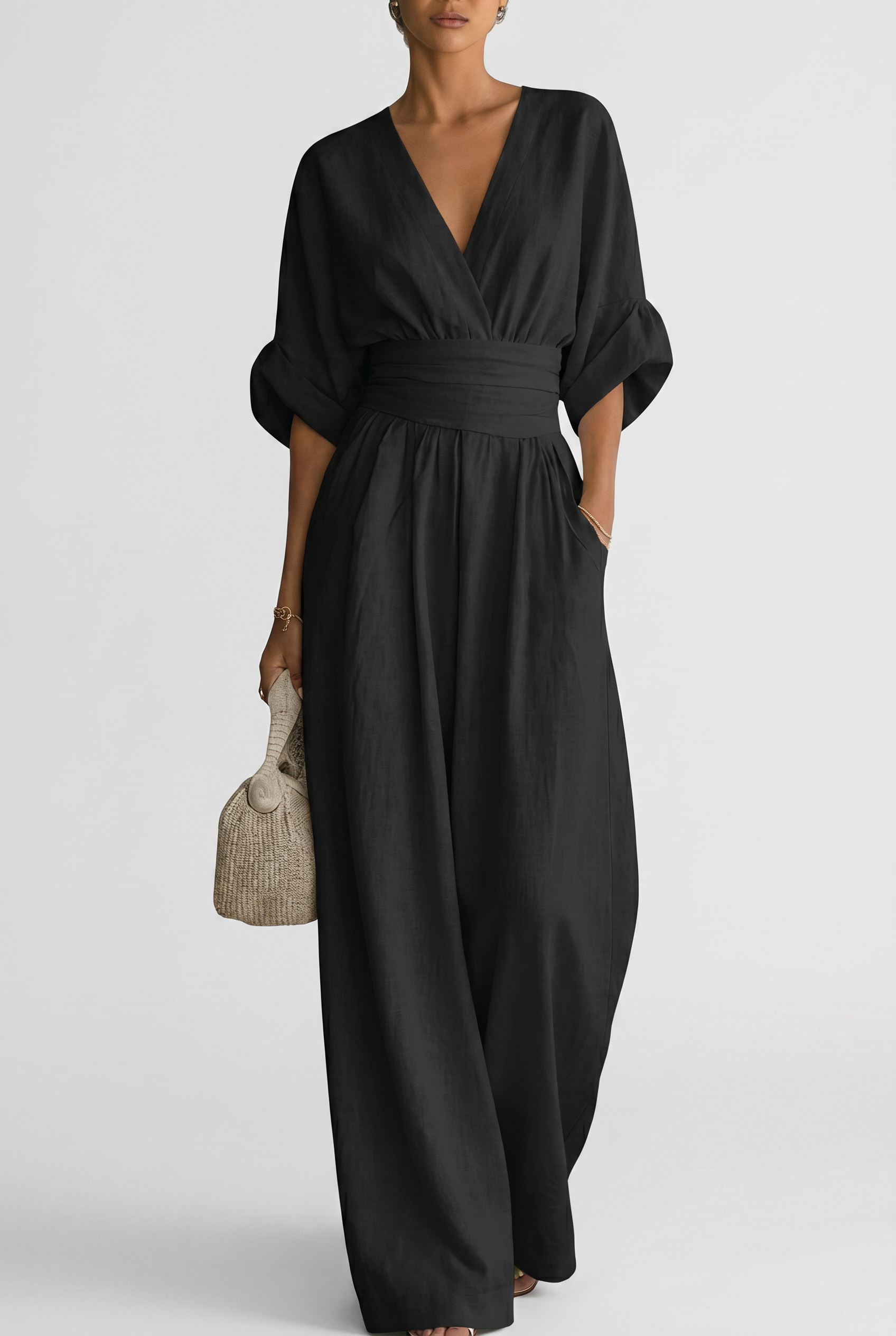 CHESKA | Eleganter Jumpsuit mit fließender Passform