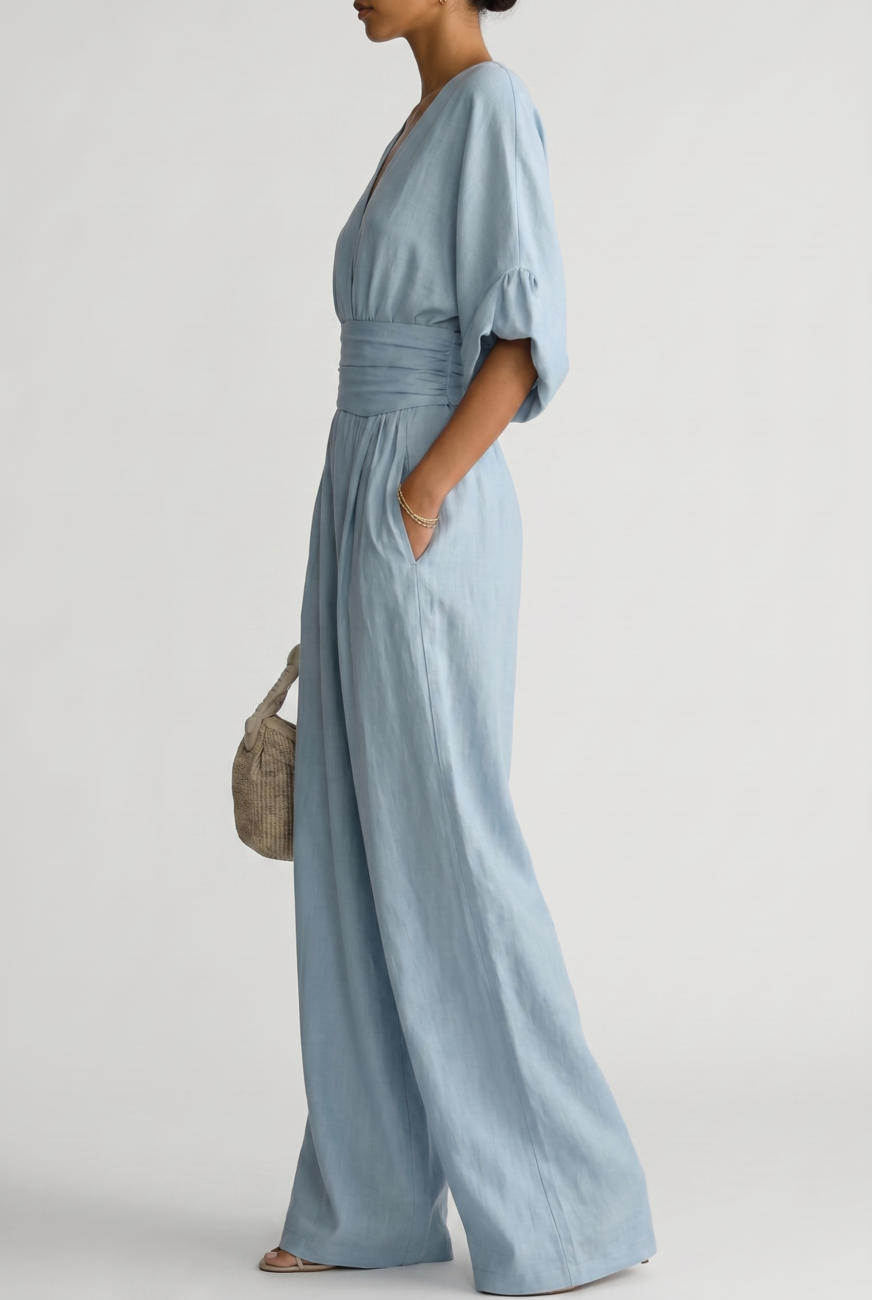 CHESKA | Eleganter Jumpsuit mit fließender Passform