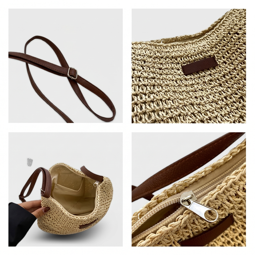Simona | Elegante Geflochtene Tasche