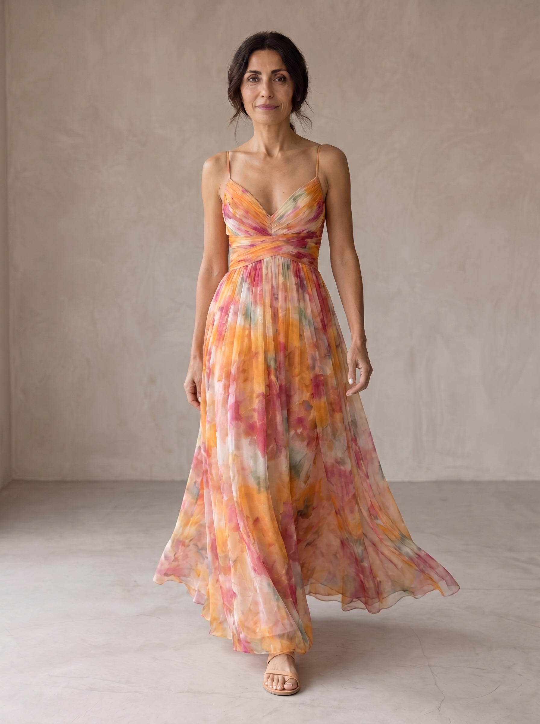 Suzanne | Bezauberndes Maxikleid mit Blumenmuster