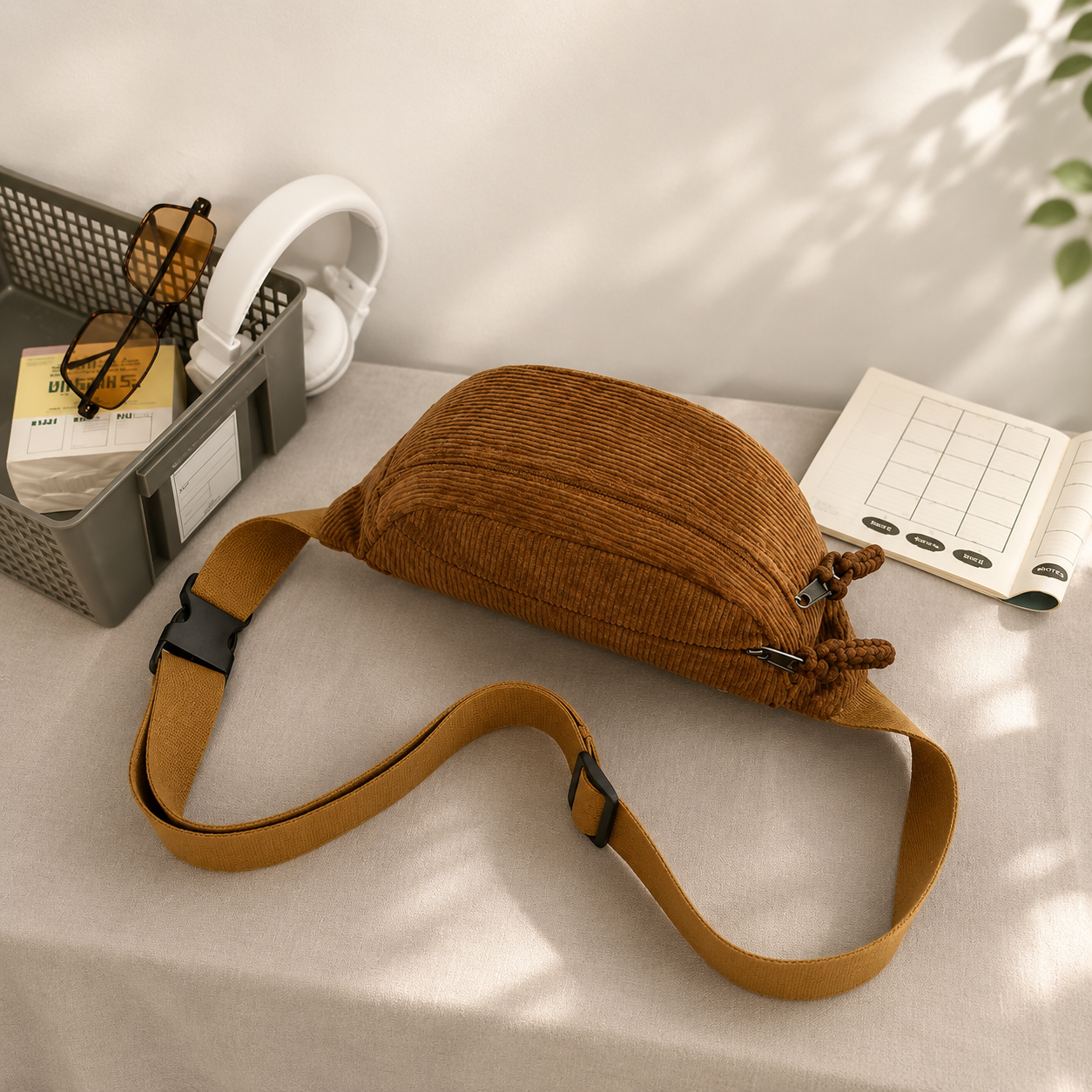 Bruna | Schultertasche Cord