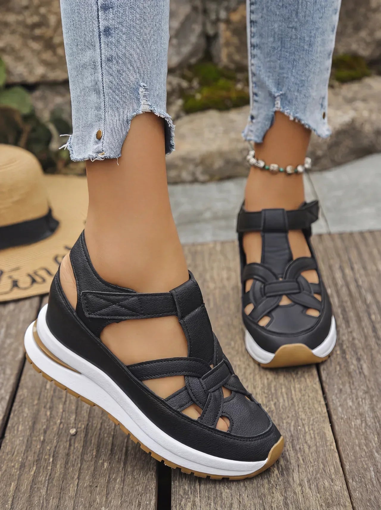 Duna I Bequeme Keilsandalen für Frauen