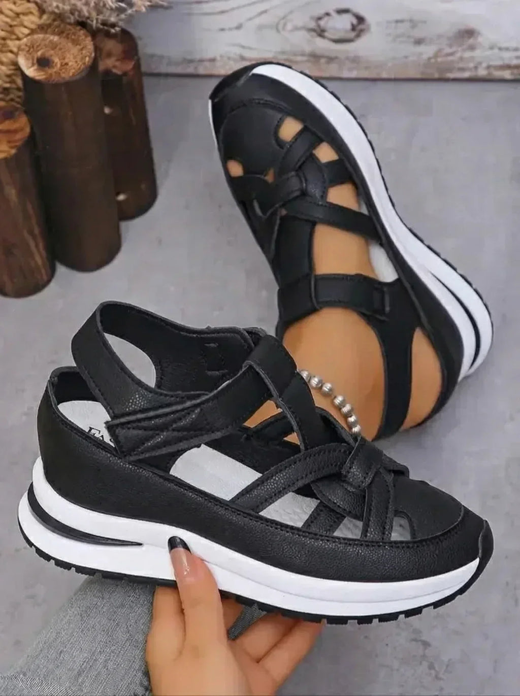 Duna I Bequeme Keilsandalen für Frauen