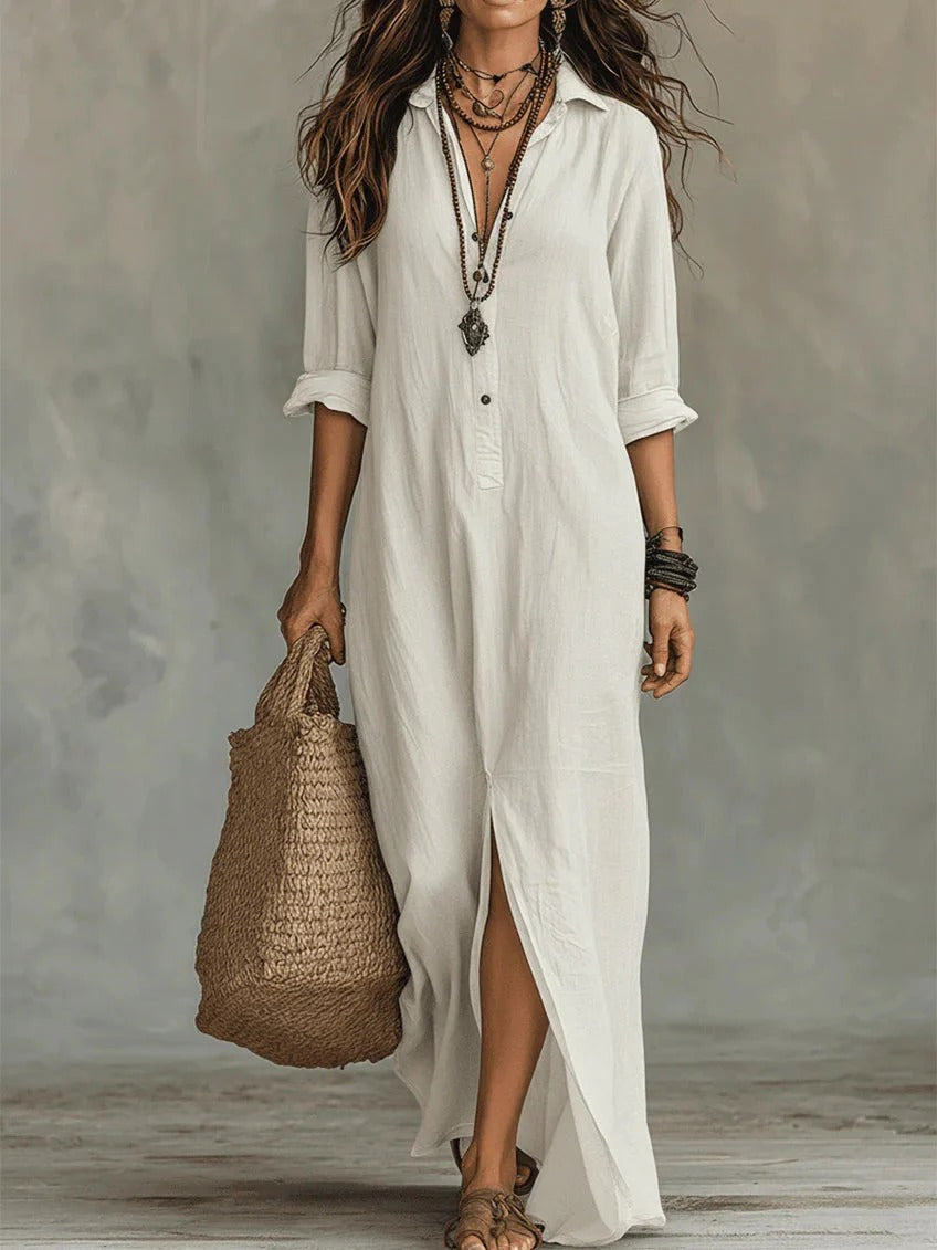 WILLOW | Mediterranes Sommer-Maxikleid