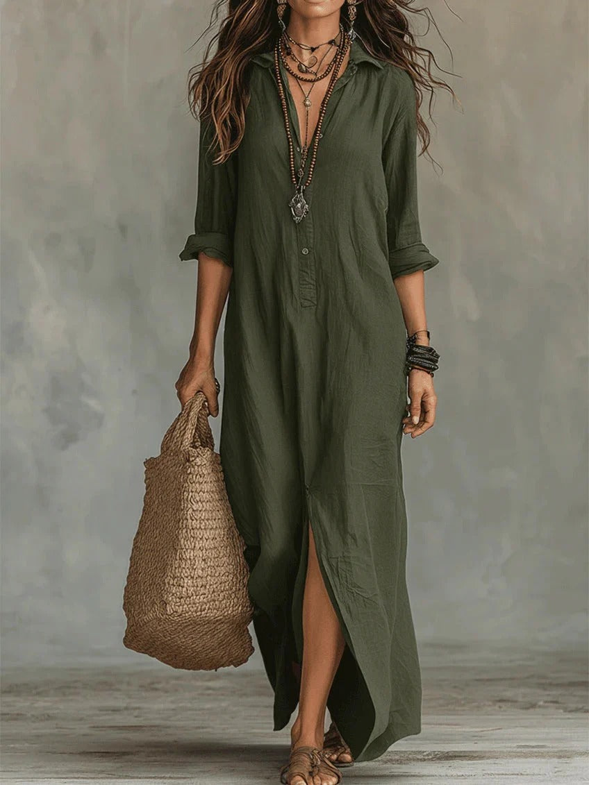 WILLOW | Mediterranes Sommer-Maxikleid