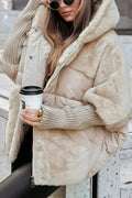 Kris Oversized Winterjacke | Damenjacke mit Kapuze und mehrfarbigem Design